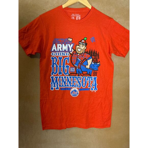 The 7 Line Mets Army Going Big In Minnesota 2023 T Shirt Size S Orange - Picture 2 of 9